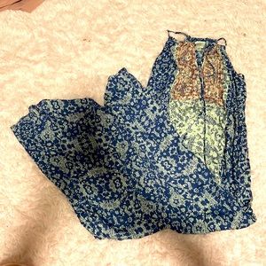 multicolored maxi dress